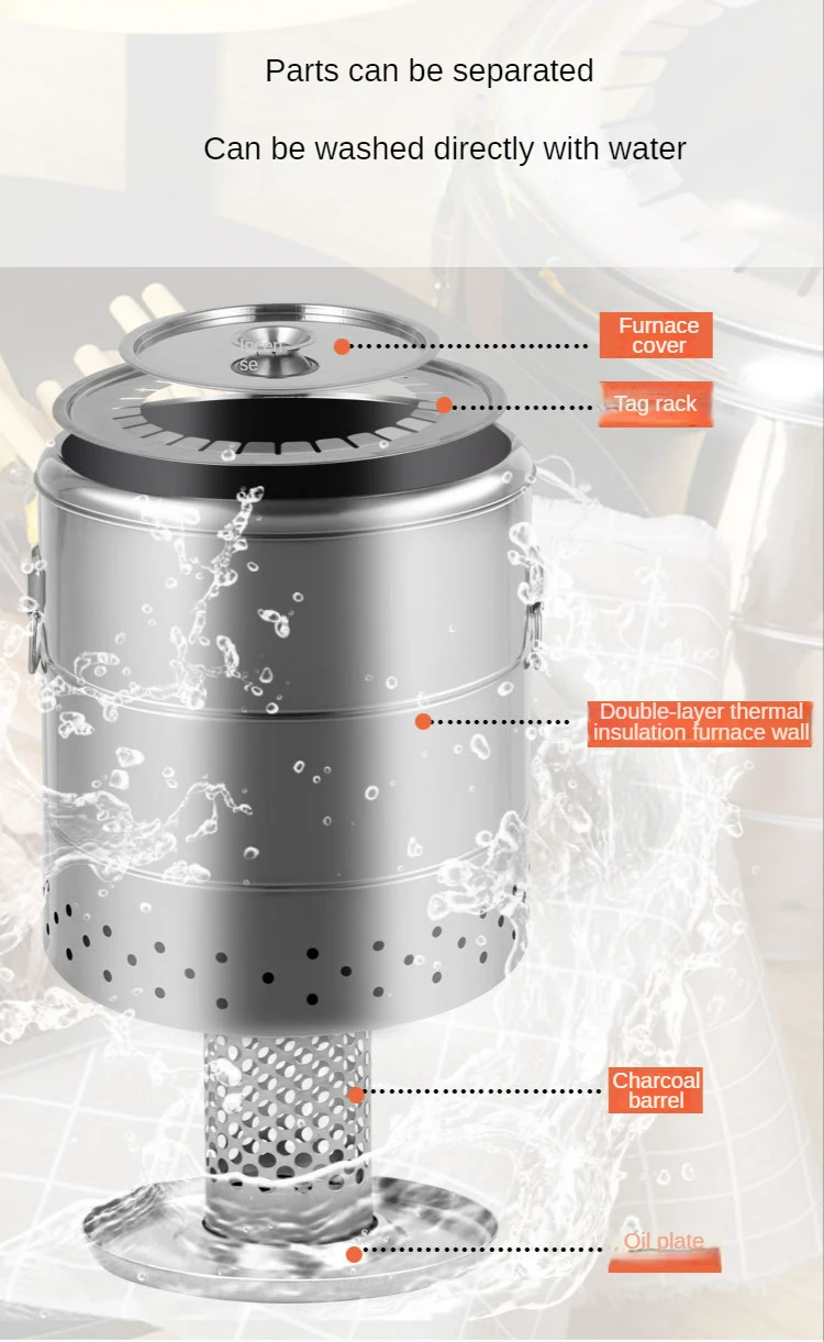 Cylinder Bbq Grill Smokeless Barbecue Grill Outdoor Portable Stainless Steel Barrel Barbecue Grill 28 Bbq Stick With Accessories 15 Cylinder Bbq Grill Smokeless Barbecue Grill Outdoor Portable Stainless Steel Barrel Barbecue Grill 28 Bbq Stick With Accessories
