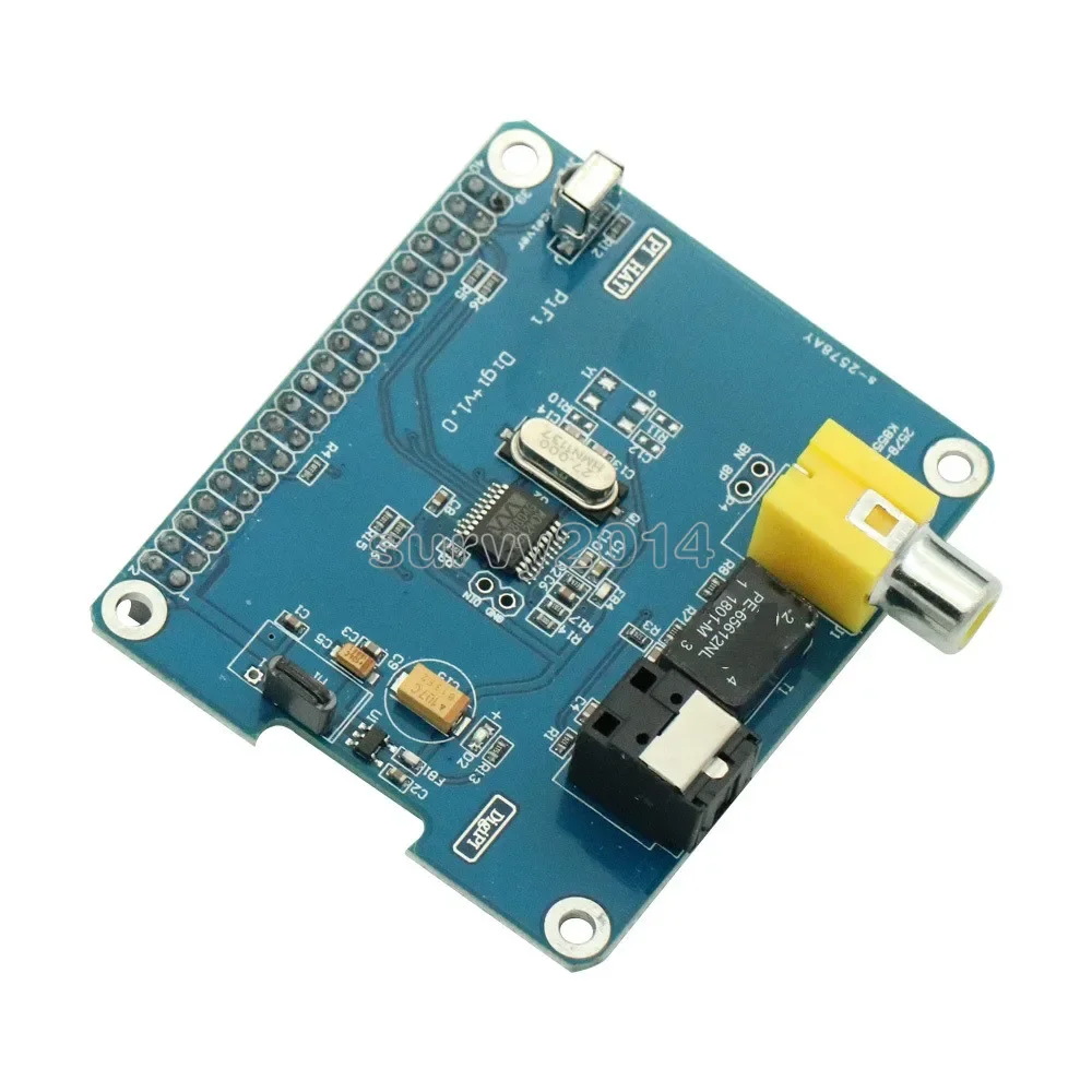 PIHI HIFI Digi+ Digital Audio Sound Card I2S SPDIF Optical Fiber Expansion Board Raspberry pi 2 model B / B+ / A+