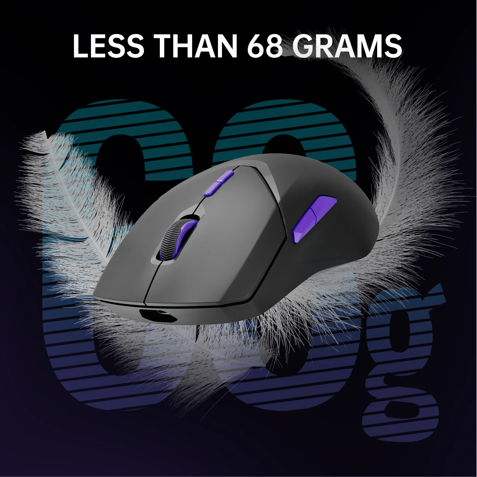 Gaming Mouse Wireless Mouse Wireless Gaming Mouse Rapoo VT9PRO 4K Wireless Gaming Mouse Superlight 26000DPI 4KHz Polling Rate 0.25ms Response Time 180H BatteryLife PAW3398