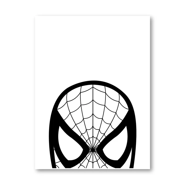 Black And White Spiderman Logo
