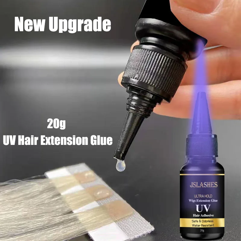 Uv Light Hair Extension Glue Uv Wigs Adhesive Tape UV Light Gel LED Technology Ultra Hold Hair Glue