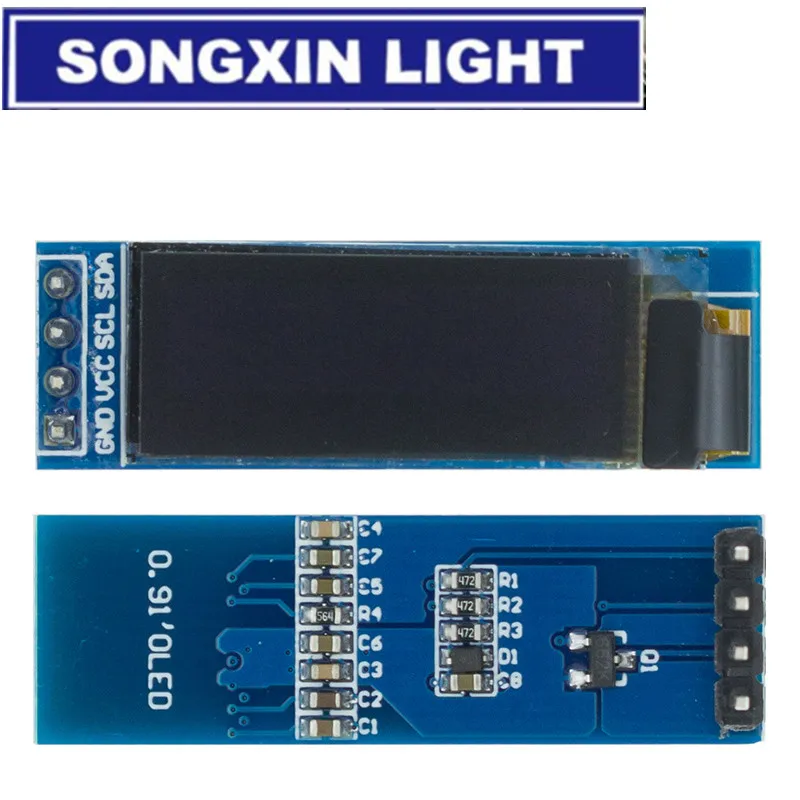 0.91 inch OLED Module White/Blue OLED 128X32 LCD LED Display Module 0.91" IIC Communicate For Arduino ROHS Certification, oled display module