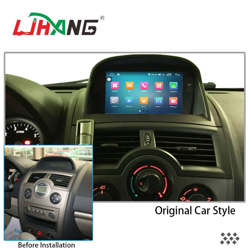 LJHANG Android 13 DSP carplay CAR Multimedia Player FOR RENAULT MEGANE 2 2002 - 2008 Stereo Auto RADIO Audio GPS Navigation 1din