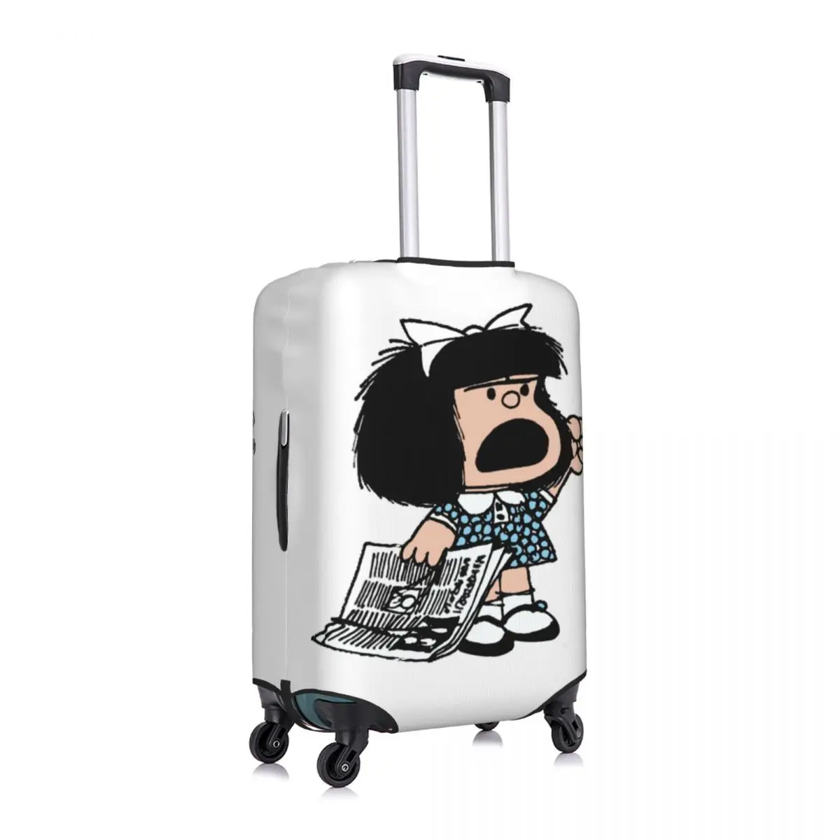 Angry Mafalda Suitcase Cover World Comic Vacation Travel Elastic Luggage Accesories Protection 3