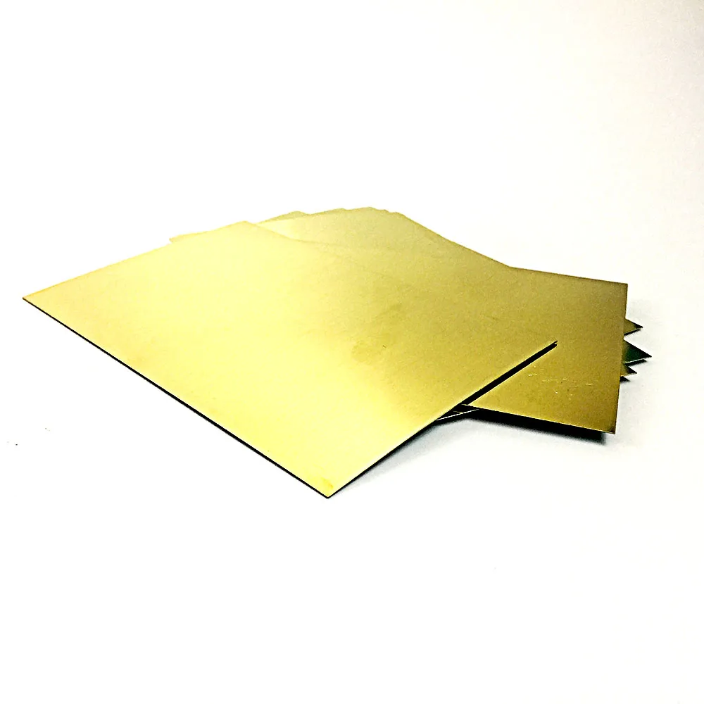 Brass Cathode Plate 100*65*0.3 mm Special For Hull Cell Electroplating