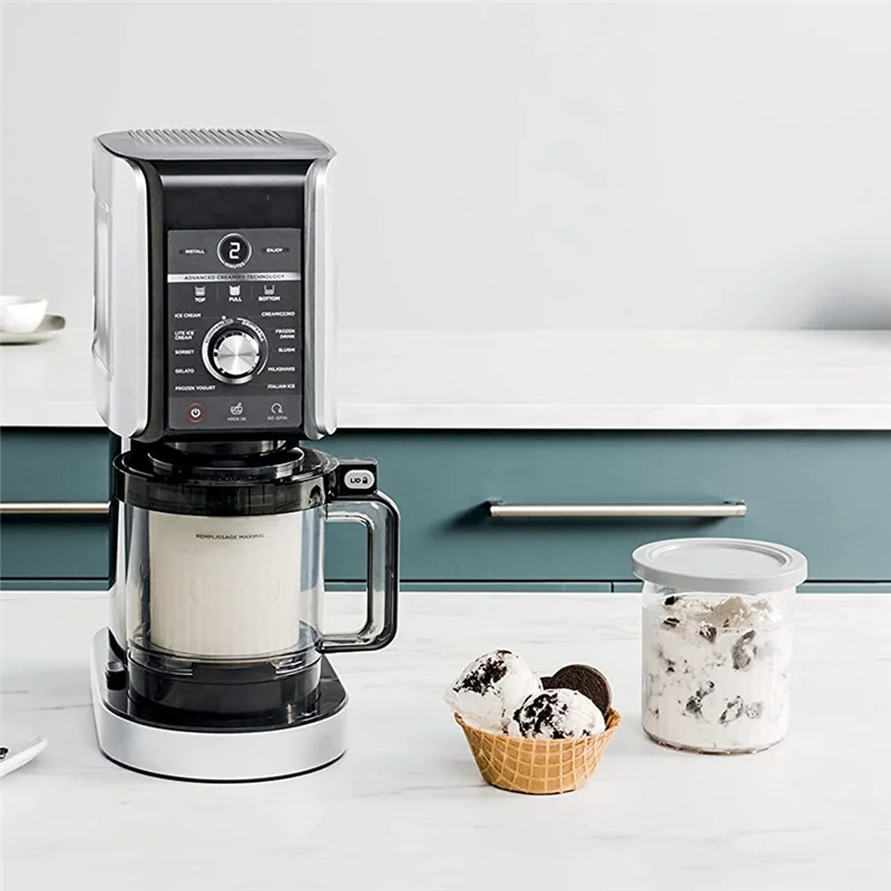 ニンジャクリーミnc500,nc501,4個用のアイスクリーム収納容器、食品