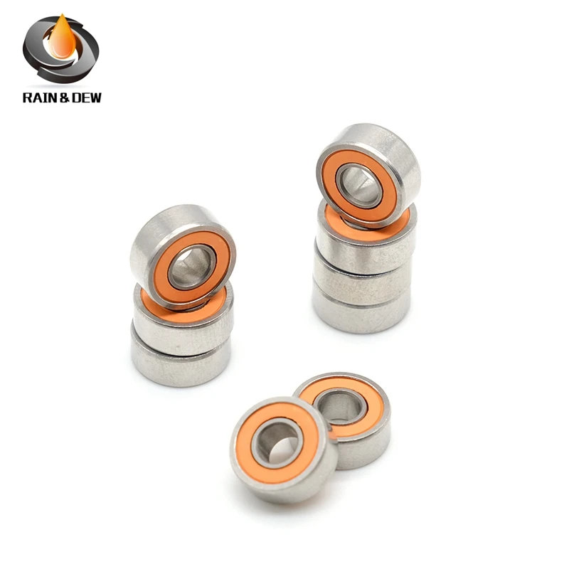 Stainless Steel Hybrid Ceramic Ball Bearing SMR104RS CB 4x10x4 mm ABEC-7 1PCS Brings MR104 SMR104 RS 2RS
