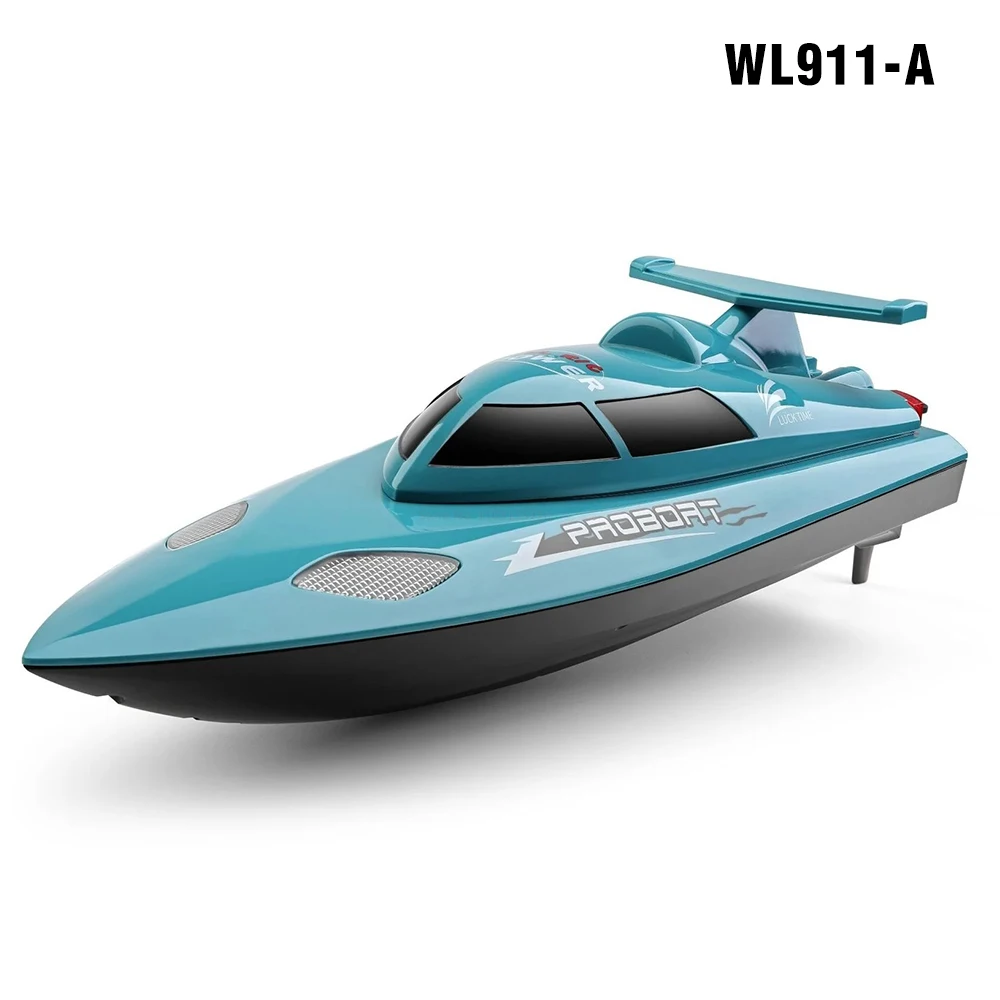 WLtoys XK WL911-A RC 보트, 방수, 21 km/h, 2.4GHz, 370 브러시리스 모터, 리모컨 선박 수냉 시스템, 배터리 포함