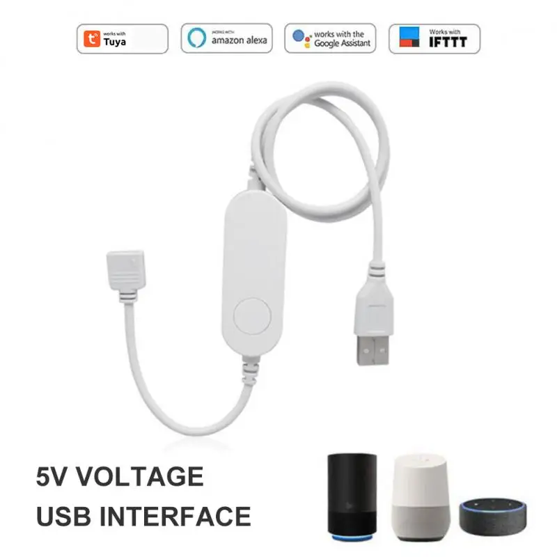 

Контроллер для светодиодной ленты, умный диммер с USB, RGB, RGBW, управлением через приложение, поддержка Alexa