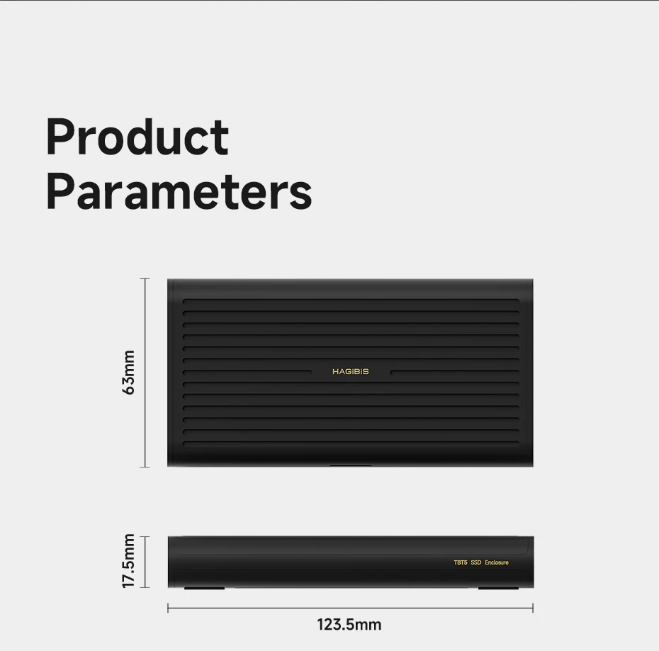 Hagibis 80Gbps Thunderbolt NVMe SSD Enclosure