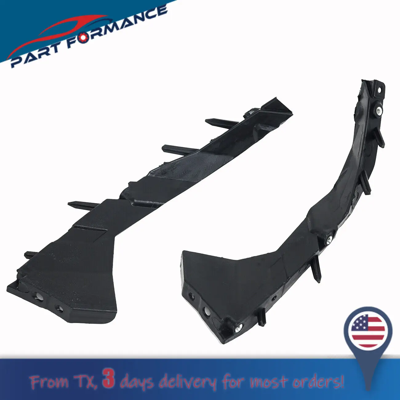 

Front Bumper Bracket Car Accessories Fit with 2015-2011 Dodge Charger Inner Cover Support Plastic 2pcs Driver and Passenger Side