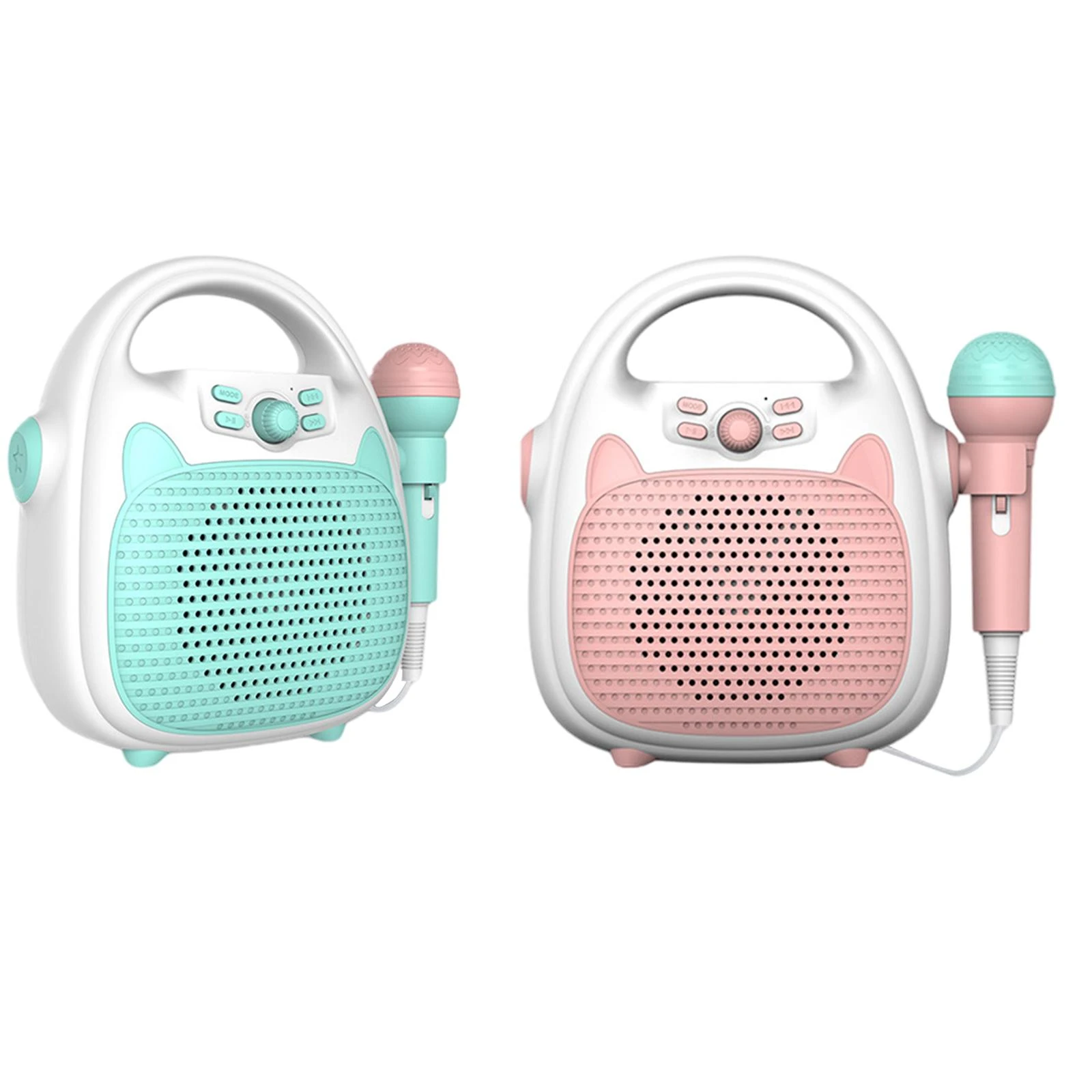 Máquina de Karaoke para niños, altavoz de juguete con luz LED integrada, portátil viaje| | - AliExpress