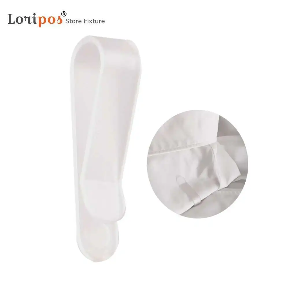 100pcs/lot Plastic Folder Clip Shirt Collar Or T-shirt Clip Pins Dress Garment Packaging Clear Snap