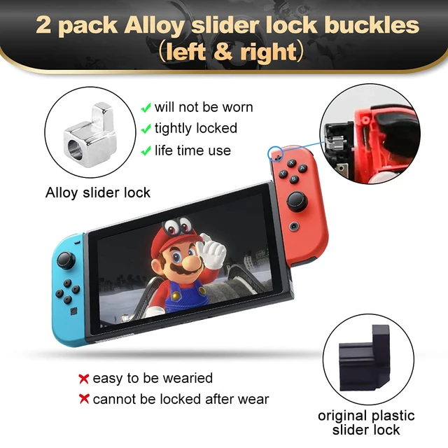 Pack 4) Kit de réparation de stick analogique 3D compatible avec Nintendo  Switch Joy Con