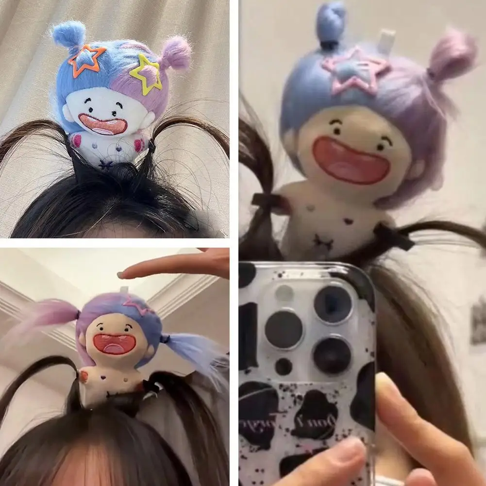 

Женская плюшевая обруч для волос, обруч для волос с милым рисунком лица