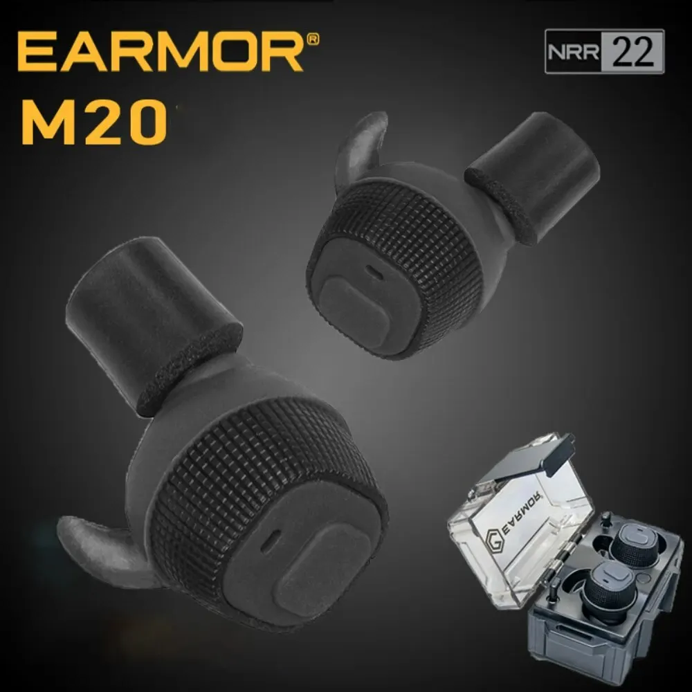 NRR22db M20 tapones para los Oídos Electrónicos, auriculares antiruido, amortiguador electrónico, tiro deportivo para auriculares inalámbricos