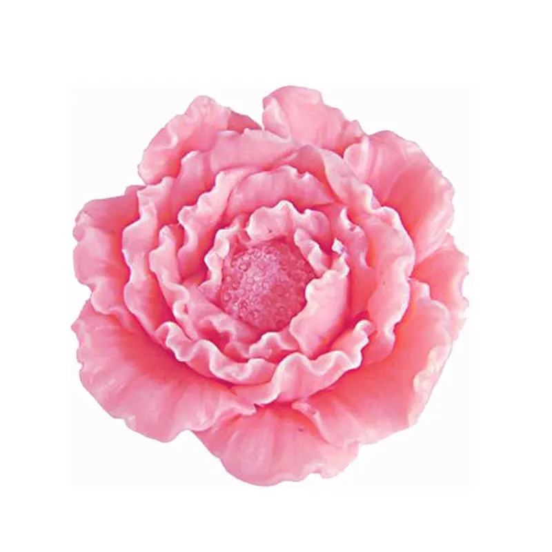 3D Peony Flower Silicone Soap Molds Candle Molds Peonies Clay Mould Silicone Jello Sugar Cake Decorating Chocolate Fondant Mold
