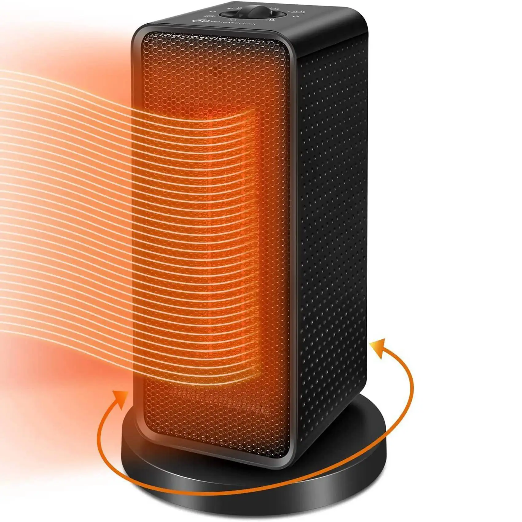 

Household Vertical Shaking Head Heater Fan PTC Heater Fast Heat Silent Heater Portable Heater EU Plug