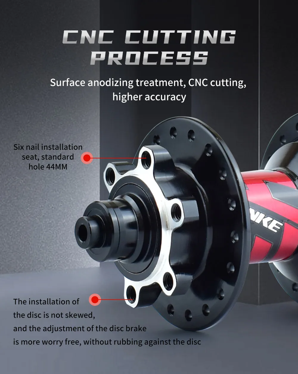 120 Click 6 Pawls 3 Teeth Mountain Bike Disc Brake Hub 32 36H HG