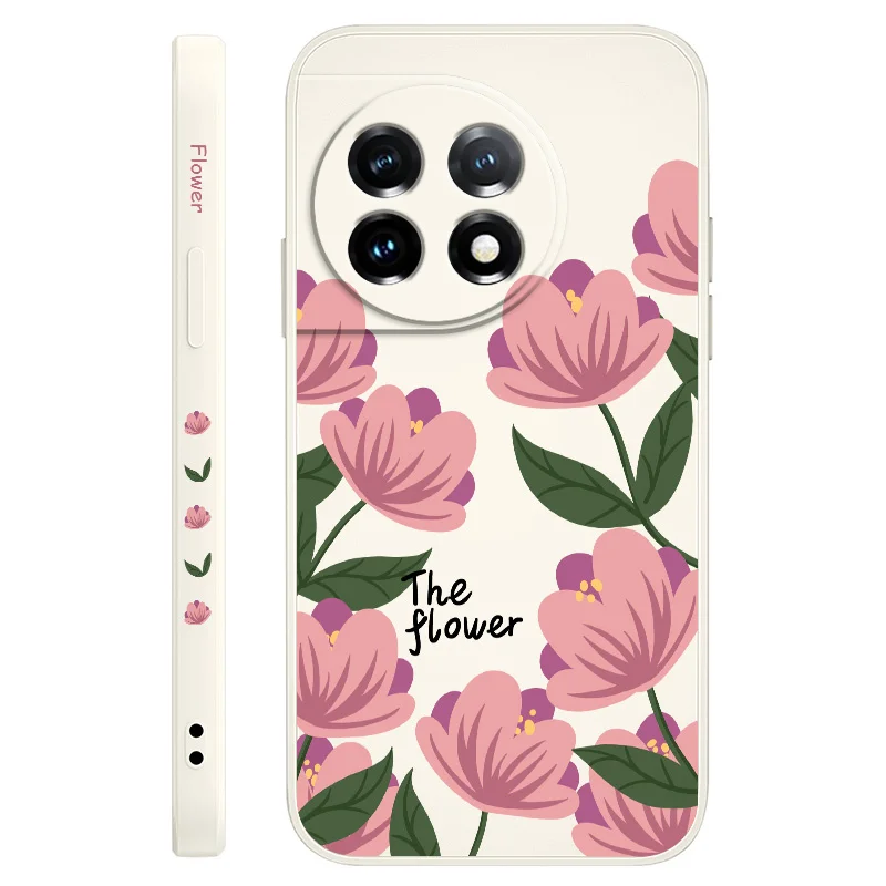 Pink Primrose Liquid Silicone Phone Case