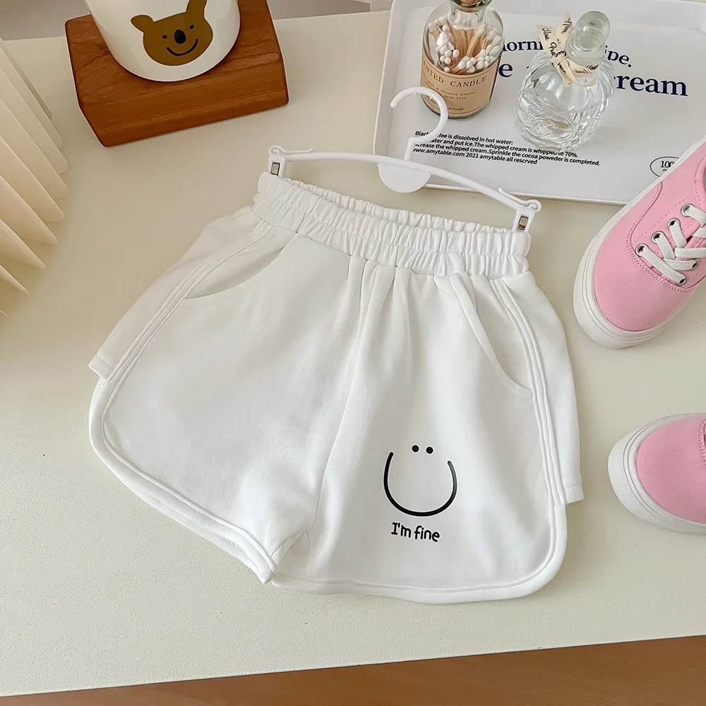 Summer Toddler Girls Shorts Korean Cotton Letter Printed Baby Girl Shorts Thin Infant