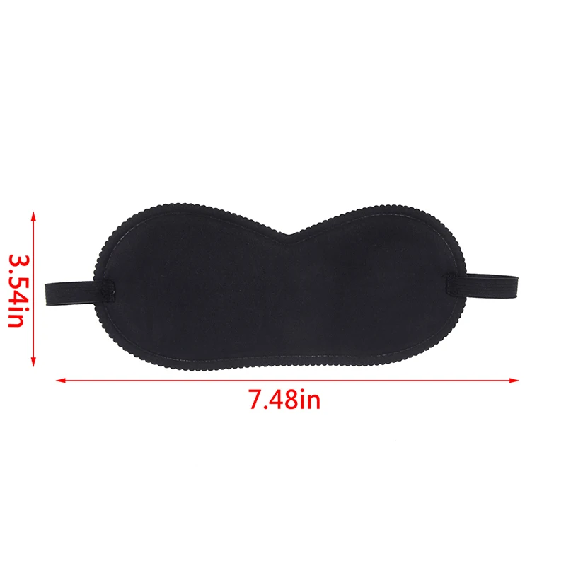 Black Sleep Eye Mask Filled Sunshade Travel Sleep Relaxation Aid Blinds Eyes