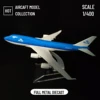 1:400 Metal Aircraft Model Replica, Dutch KLM B747 Airplane Scale Aviation Diecast Miniature Art Home Office Decor Toy Gift 2