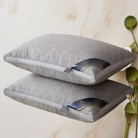 Orthopedic Pillow for Cervical Support & Sleep Aid High Resilience Non-Collapsing Core Student Single Pillow Home/Dorm/Hotel Use 2