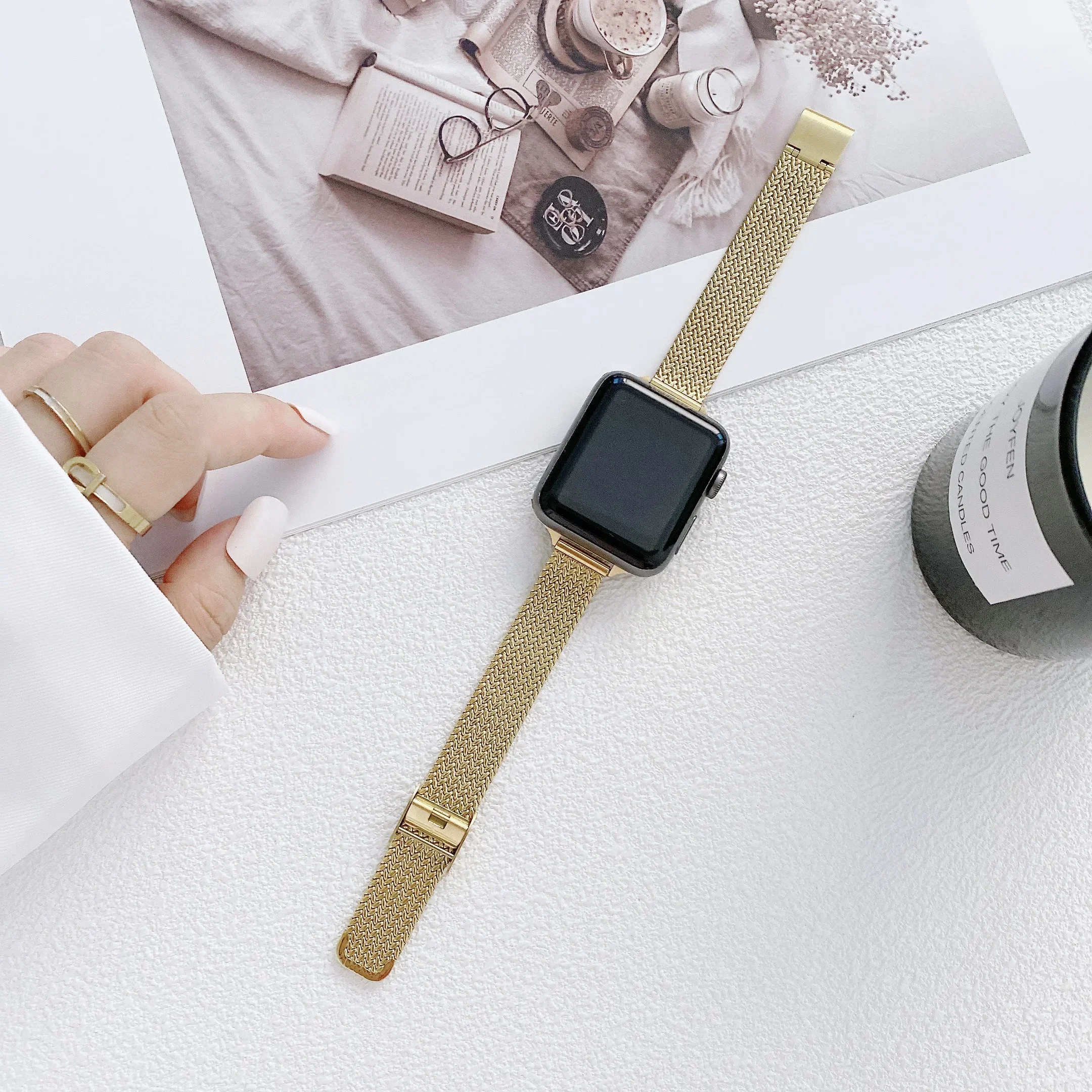 Elevate Your Style: Premium Stainless Steel Milanese Bracelet Strap