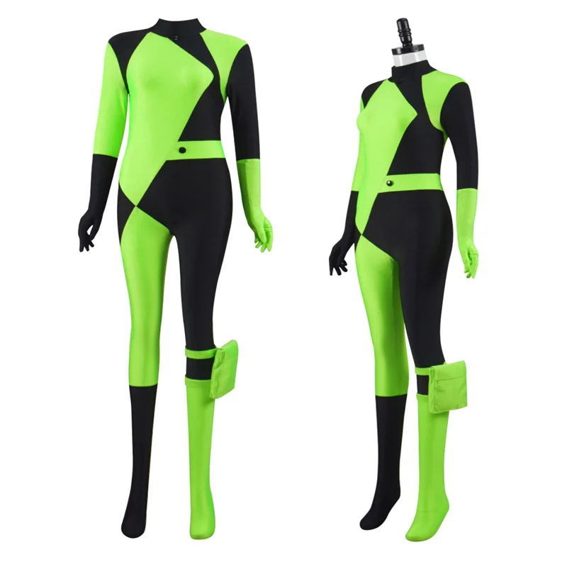 

Shego Cosplay Women Clothes Bodysuit Cosplay Costume Carnival Party Dress Girl Festival Stage Costume