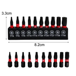 Premium Metric Magnetic Hex Head Allen Wrench Drill Bit Set - S2 Steel Screwdriver Insert Bits with Holder - 1 Set (Trox)