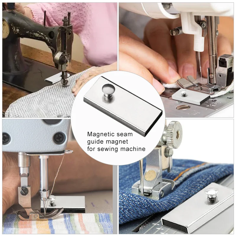 Guide de couture magnétique pour machine à coudre, aimant, courtepointe,  fournitures de couture, accessoires, 2 pièces, 1 pièce - AliExpress