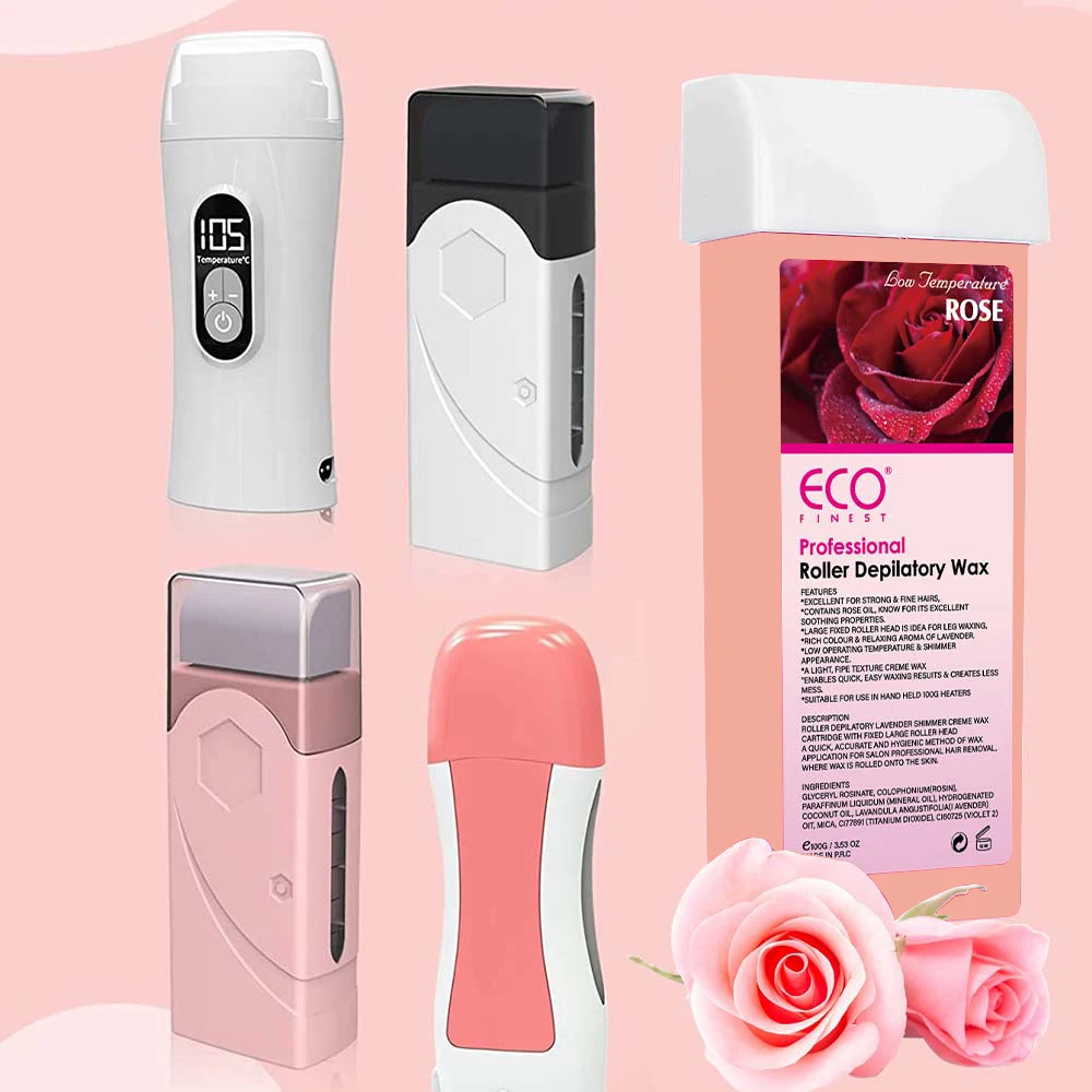 Cire roll-on à la rose pour épilation douce soin naturel_voghion.com