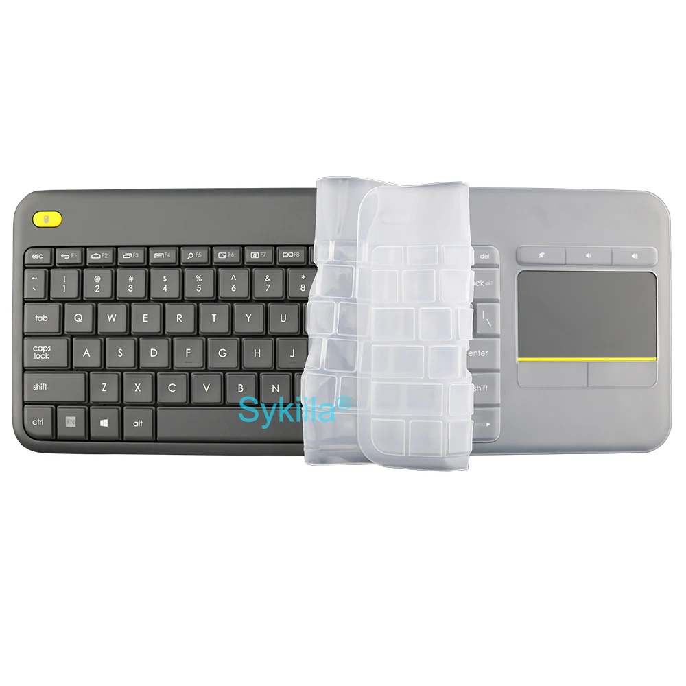 Tampa do Teclado para Logitech Logi K400 Mais com Touchpad Estojo Protetor Silicone Transparente Tpu - Imagem 5