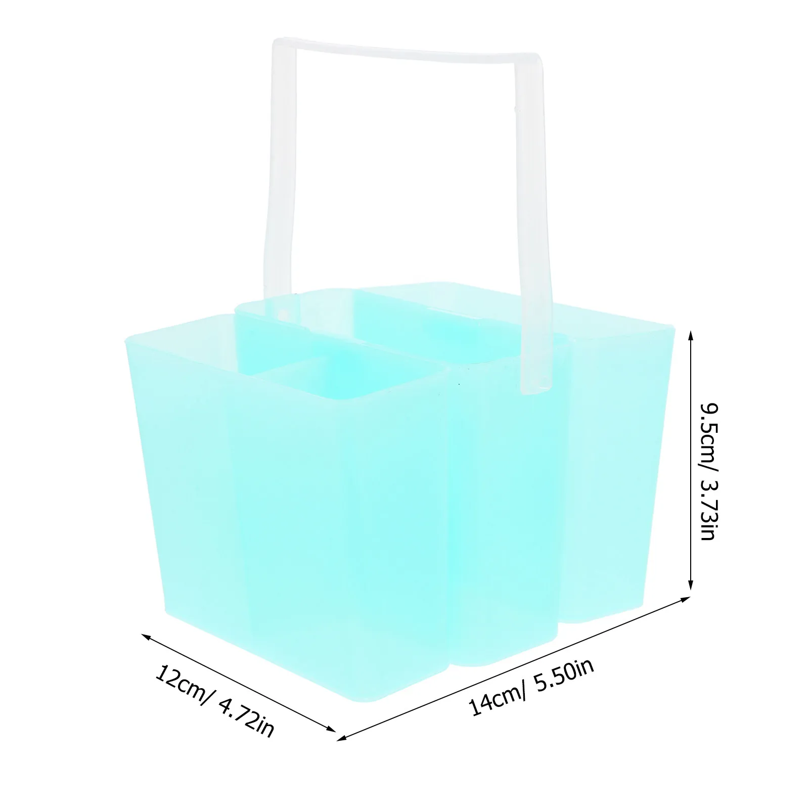 3-in-1 페인트 브러시 세척 버킷, 녹색, 휴대용 손잡이, 야외 작업 및 소형 스튜디오용 펜 세척 컵