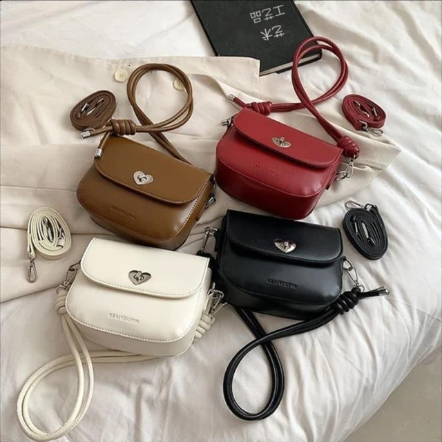 Heart-shaped Lock Women's Small Hand Bag Short Handle Shoulder Crossbody  Bags for Womem 2022 Trend Designer Lady Travel Handbags