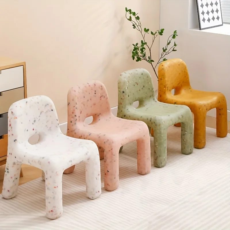 1PC Nordic Style Plastic Chair Backrest, Stylish Office Desk Chair, Bedroom, Living Room, Dormitory