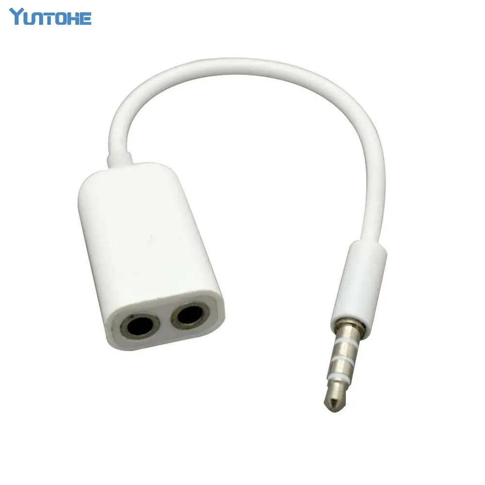 Jack 3.5 mm male to Dual 3.5mm Female Audio cables Splitter adapter cabo kabel Plug Stereo