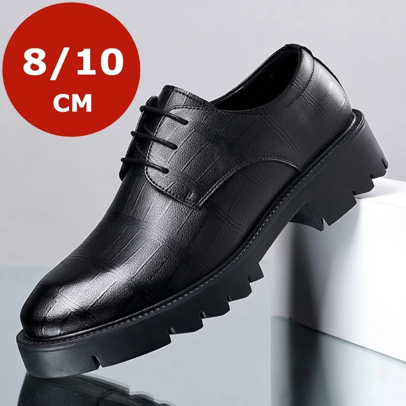 Scarpe da ascensore scarpe eleganti da uomo 3/6/8 CM scarpe formali da uomo aumento dell'altezza Classic Business Luxury Men Oxfords calzature scarpe da ginnastica  322