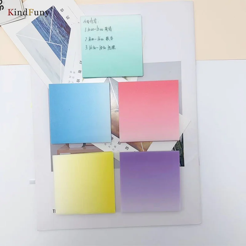 KindFuny 250Pc Self Adhesive Page Markers Transparent Waterproof Stationery Classify Files Flags Posted it Planner Stickers 3