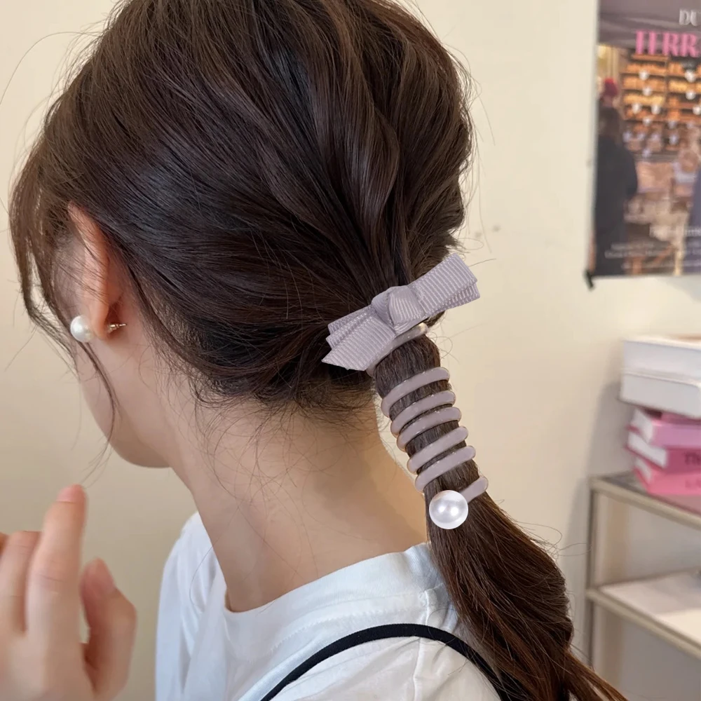 ポニーテールの女 UHLOSD 女性の頭飾りヘアサークル女性ネクタイポニーテール