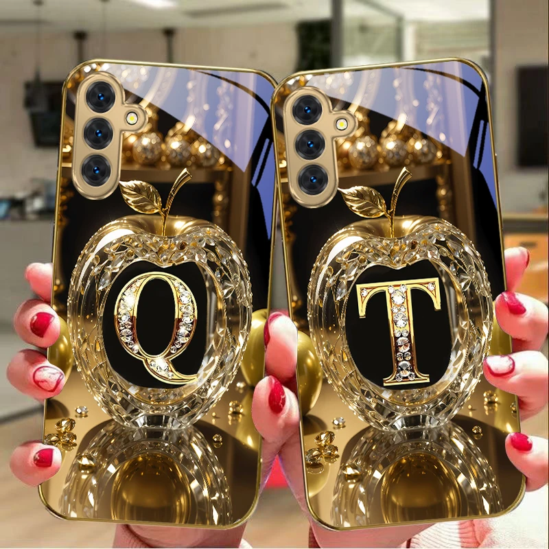Exquisite Luxury Gold Glass Phone Case