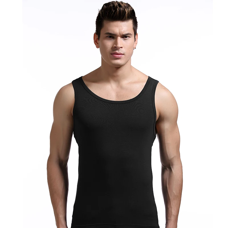 Men's Intimates Thin Sweat Vest Sleeveless Modal Sports Hurdle Tight Fitness Elastic Summer T-Shirt Bottoming Shirt cotton vest,compression t shirt,men undershirt,short sleeve undershirt