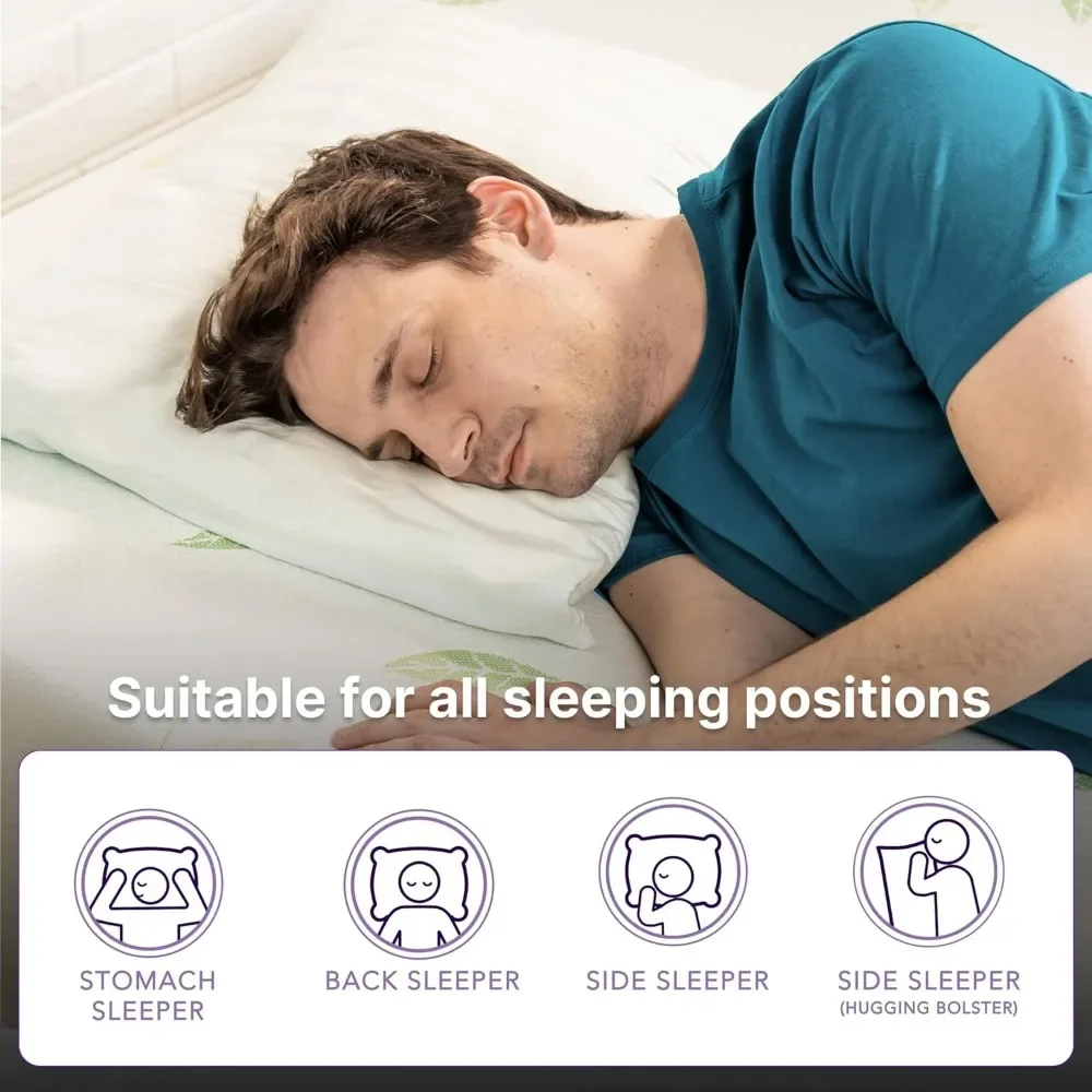 Mattress Anula Green Tea Infused Memory Foam Twin Size Bed in a Box CertiPUR-US Certified