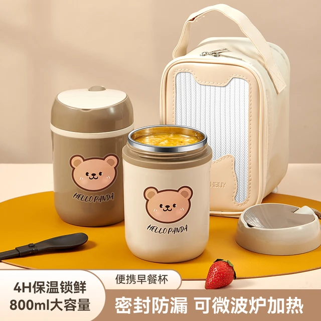 Stainless Steel Vacuum Thermal Lunch Box Insulated Lunch Bag Food Warmer  Container Thermos Soup Cup Bento Box For Kids Student - Lunch Box -  AliExpress