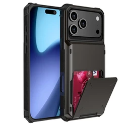 Versatile Wallet Card Case with Hidden Pocket and Flip Cover Design - iPhone 12 Mini (BK)