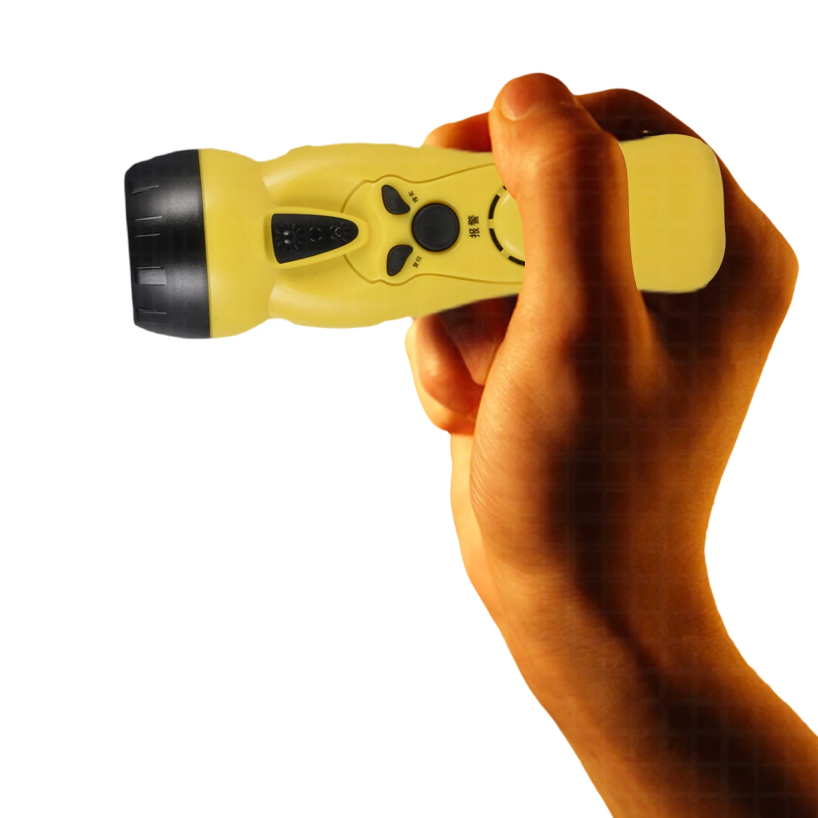 3 In1 Portable Emergency Flashlight Lamp Hand Crank Generator FM Radio Phones Charger LED