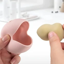 1PC Dry/Wet Use Travel Protable Makeup Sponges Holder Box Silicone Multi-Hole Cosmetic Puff Beauty Egg Storage Box Eazy Carry