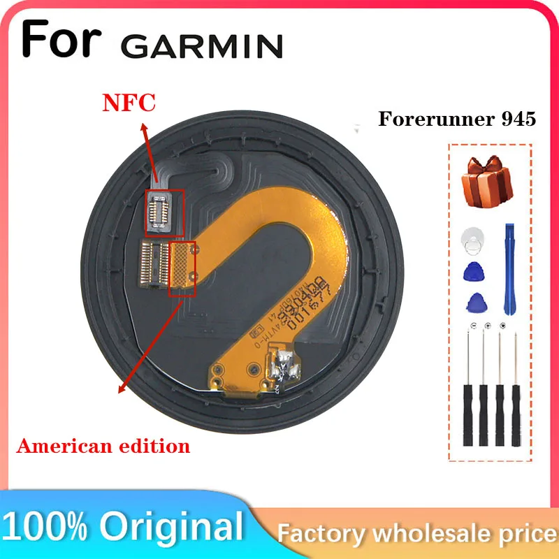 Suitable For Garmin Forerunner 945 LCD Display Replacement Screen For Smart Sports Watch With Front Cover