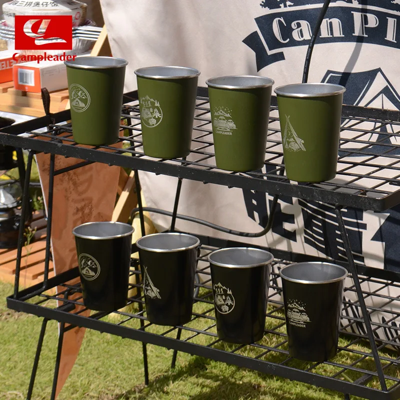 

Набор из 4 предметов, 350 мл, посуда для кемпинга на открытом воздухе, дорожные чашки, Набор принадлежностей для пикника, чашка из нержавеющей стали для вина, пива, виски, кружки